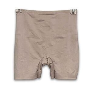 TC Shapewear Bike Shorts Pull On Firm Control Stretch Shaping Beige W XXL NWOT